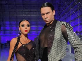 Vanessa Bauer and Joey Essex were asked again whether they were together in their post skate interview on Dancing on Ice (@vanessabauer_skates - Instagram)