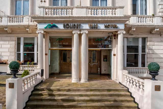 The front doors of the hotel for sale in Bayswater