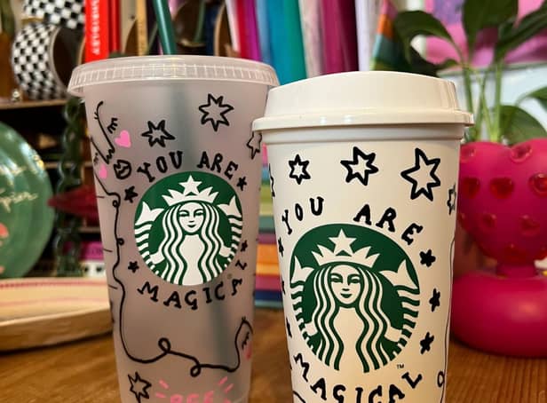 London artist Bee Illustrates has designed a new reusable cup for Starbucks