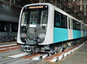 The outside of one of the new Dockland Light Railway trains. Credit: TfL