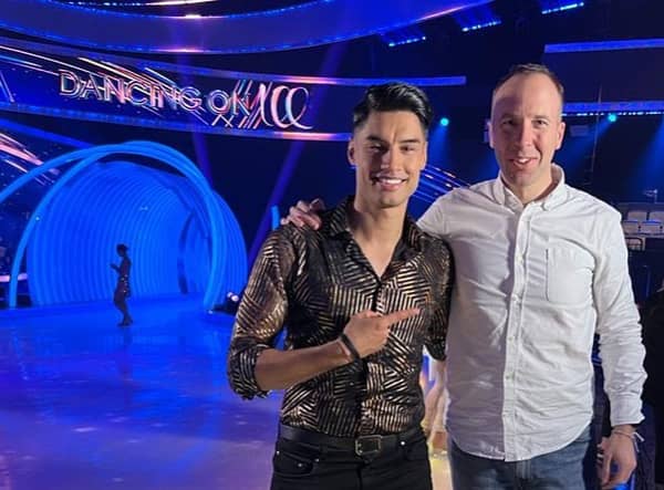 Matt Hancock has caused controversy after appearing in the audience to support Siva Kaneswaran on Dancing on Ice (@matthancockmp - Instagram)