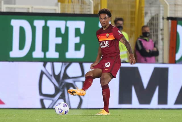 Roma defender Bryan Reynolds in action for the Serie A side.  