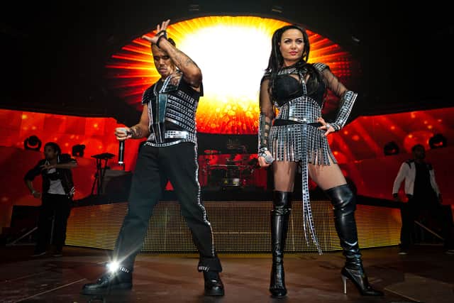 Ray Slijngaard and Anita Doth of 2 Unlimited in 2013. (Picture: JONAS ROOSENS/AFP via Getty Images)