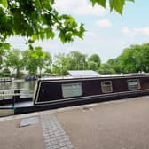A modern houseboat near central London is on the property market for less than £43,000. 