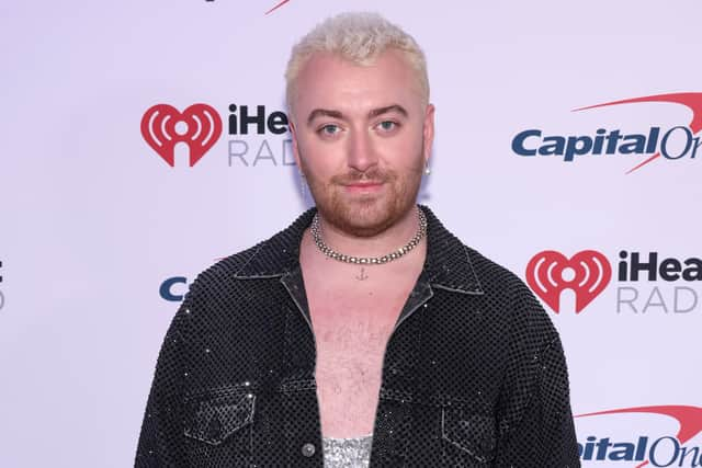 Sam Smith attends iHeartRadio (Getty)