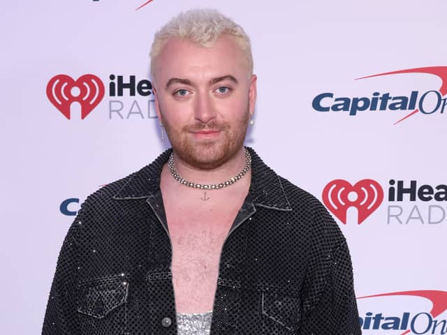 Sam Smith attends iHeartRadio (Getty)
