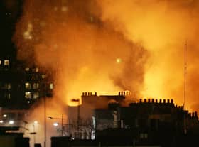 A large fire broke out in the historic Camden Market area on February 9, 2008.  (Picture: Harold Cunningham/Getty Images)