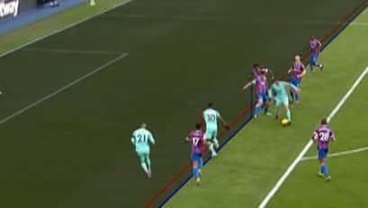 Estupinan’s goal was ruled out for offside after the offside line was placed in the wrong position by VAR official John Brooks.