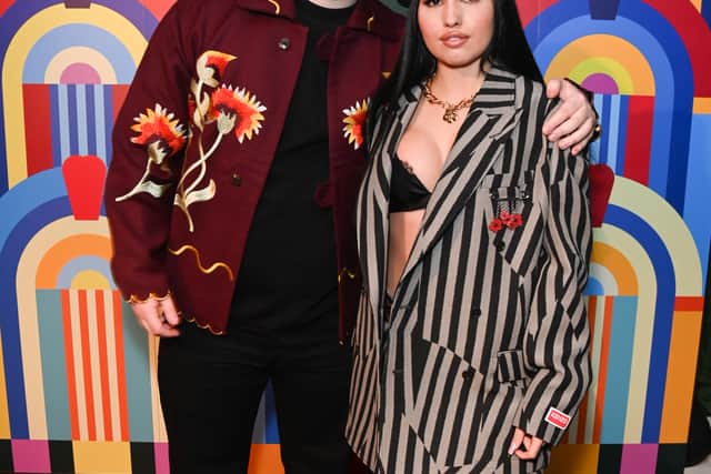 Lewis Capaldi and Mabel at the Universal Music BRIT Awards after party 2023. (Picture: Dave Benett)