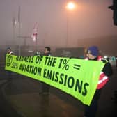 Extinction Rebellion activists at Luton Airport. Credit: Extinction Rebellion