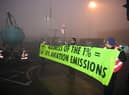 Extinction Rebellion activists at Luton Airport. Credit: Extinction Rebellion