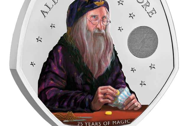 The Royal Mint has launched a new coin featuring Albus Dumbledore and King Charles as part of a new Harry Potter themed collection. The monarch’s likeness features on the “heads” of the special 50p, while the Hogwarts headmaster features on the other side. 