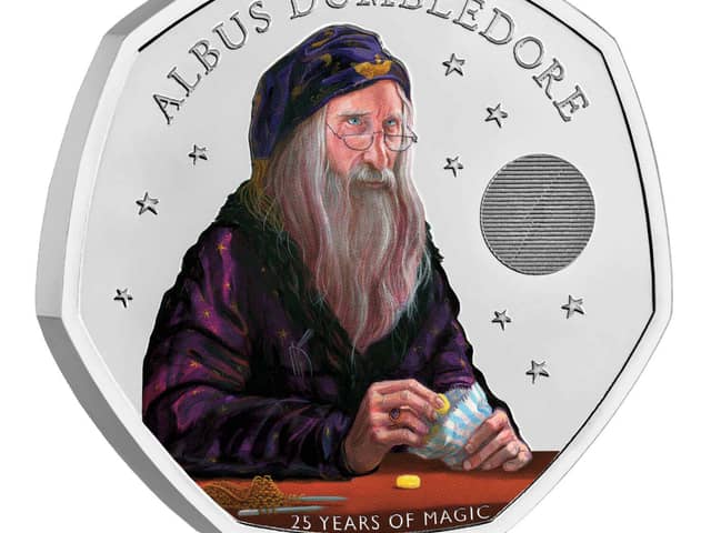 The Royal Mint has launched a new coin featuring Albus Dumbledore and King Charles as part of a new Harry Potter themed collection. The monarch’s likeness features on the “heads” of the special 50p, while the Hogwarts headmaster features on the other side. 