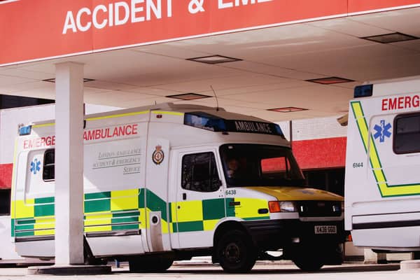 An ambulances at the A&E department of St. Thomas’ Hospital in London. (Picture: Graeme Robertson/Getty Images)