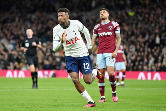 Emerson celebrates after scoring. (Photo by Justin Setterfield/Getty Images)