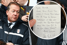 Alan Curbishley added a note as he reunited the Walsall fan with his wallet (Image: Getty)