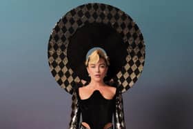 Florence Pugh recites a monologue at Harris Reed’s show at London Fashion Week 2023.