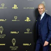 Zinedine Zidane attends the Ballon D’Or photocall at Theatre Du Chatelet In Paris on October  (Photo by Aurelien Meunier/Getty Images)