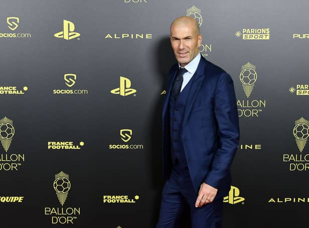 Zinedine Zidane attends the Ballon D’Or photocall at Theatre Du Chatelet In Paris on October  (Photo by Aurelien Meunier/Getty Images)