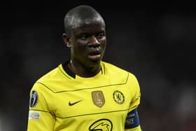  N’Golo KantÃ© of Chelsea FC looks on during the UEFA Champions League Quarter Final Leg Two match (Photo by David Ramos/Getty Images)