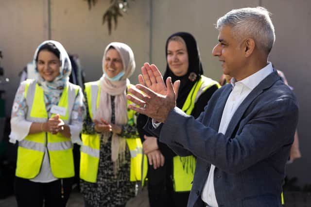 Sadiq Khan announces funding for 600 new homes for Afghan and Ukrainian refugees. Credit: Getty Images