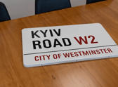 A street in Westminster has been renamed Kyiv Road to mark a year since the Russian invasion of Ukraine