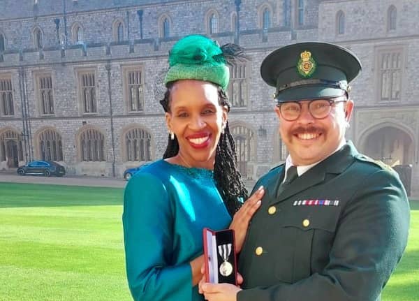 Richard Webb Stevens and his wife, Marie, at Windsor Castle. (Picture: Richard Webb Stevens)