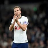 Harry Kane of Tottenham Hotspur applauds the fans after the Premier League match between Tottenham Hotspur and West Ham Photo by Justin Setterfield/Getty Images)