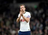 Harry Kane of Tottenham Hotspur applauds the fans after the Premier League match between Tottenham Hotspur and West Ham Photo by Justin Setterfield/Getty Images)