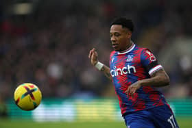 Nathaniel Clyne of Crystal Palace during the Premier League match between Crystal Palace and Brighton & Hove Albion at Selhurst  (Photo by Eddie Keogh/Getty Images)