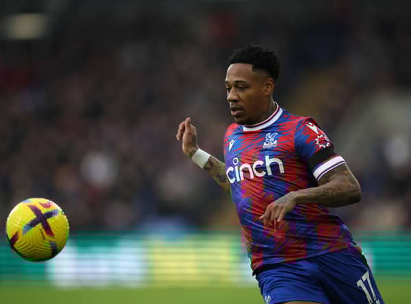 Nathaniel Clyne of Crystal Palace during the Premier League match between Crystal Palace and Brighton & Hove Albion at Selhurst  (Photo by Eddie Keogh/Getty Images)
