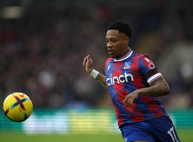Nathaniel Clyne of Crystal Palace during the Premier League match between Crystal Palace and Brighton & Hove Albion at Selhurst  (Photo by Eddie Keogh/Getty Images)