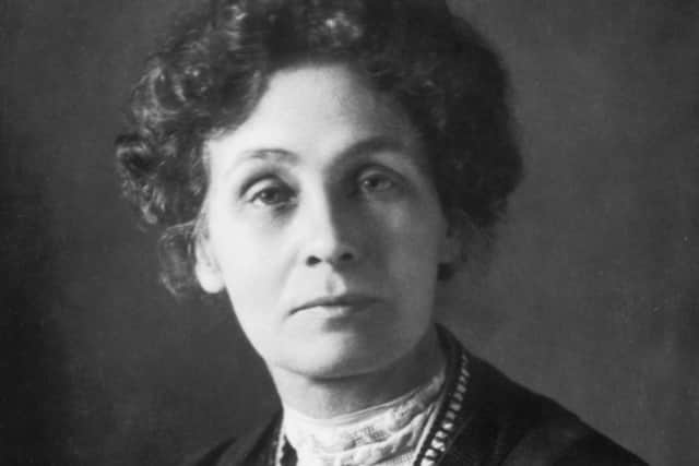 British feminist and leader of the suffrage movement, Emmeline Pankhurst (1858 - 1928).   (Photo by Edward Gooch Collection/Getty Images)