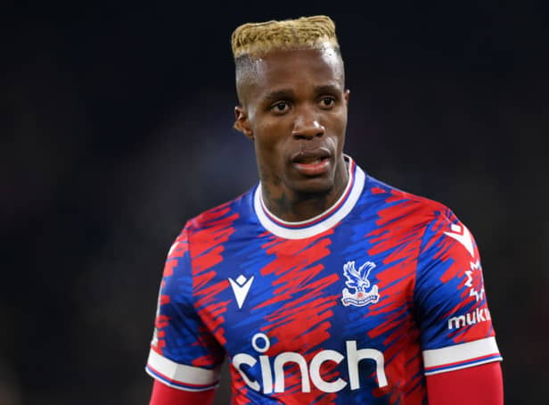 Wilfried Zaha of Crystal Palace during the Premier League match between Crystal Palace and Newcastle United  (Photo by Justin Setterfield/Getty Images)