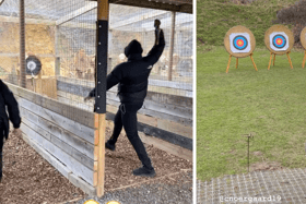 Wissa and Noergaard enjoy the range (Image: Instagram @matt_cox001 & @madsroerslev)