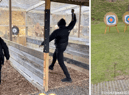 Wissa and Noergaard enjoy the range (Image: Instagram @matt_cox001 & @madsroerslev)