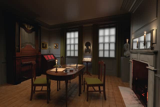 An artist’s impression of Handel’s front parlour at 25 Brook Street. (Picture: Handel & Hendrix in London)