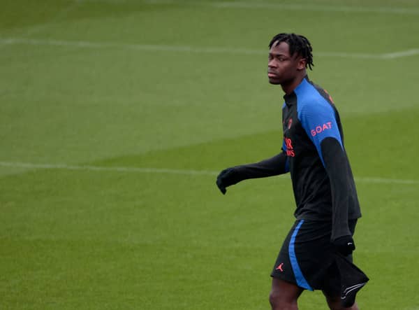PSG defender El Chadaille Bitshiabu 