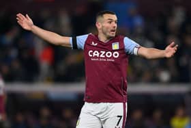 John McGinn of Aston Villa during the friendly match between Aston Villa and Villarreal  (Photo by Gareth Copley/Getty Images)