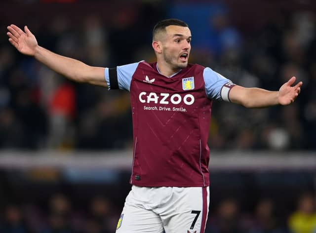 John McGinn of Aston Villa during the friendly match between Aston Villa and Villarreal  (Photo by Gareth Copley/Getty Images)
