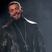 Post Malone onstage during the 63rd Annual Grammy Awards (Getty Images)