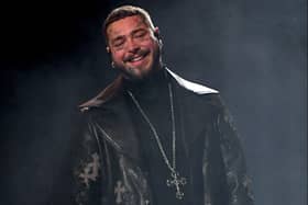 Post Malone onstage during the 63rd Annual Grammy Awards (Getty Images)