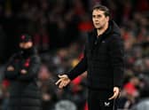  German manager Jurgen Klopp (L) and Wolverhampton Wanderers' Spanish head coach Julen Lopetegui  (Photo by PAUL ELLIS/AFP via Getty Images)