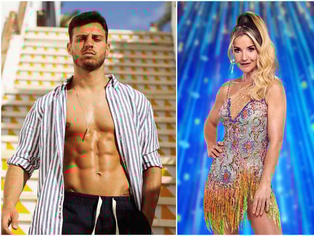 Helen Skelton and Vito Coppola are rumoured to be an item after the Strictly Live tour (images: PA)