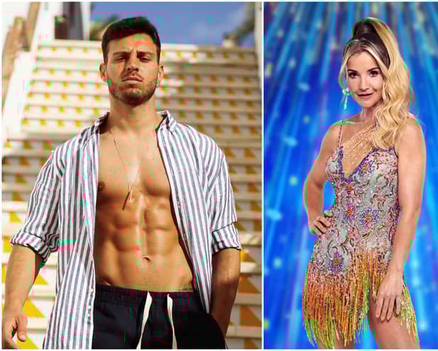 Helen Skelton and Vito Coppola are rumoured to be an item after the Strictly Live tour (images: PA)