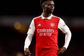 Arsenal and England footballer Bukayo Saka  
