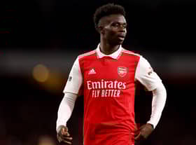 Arsenal and England footballer Bukayo Saka  