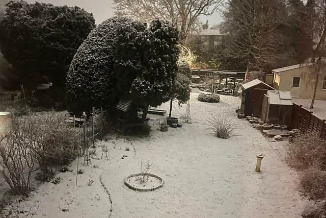 Snow in London this morning. Credit: Jackie Smith