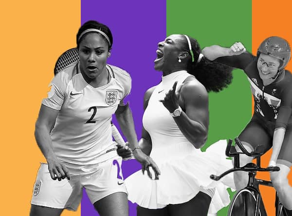 Alex Scott, Serena Williams and Dame Sarah Storey