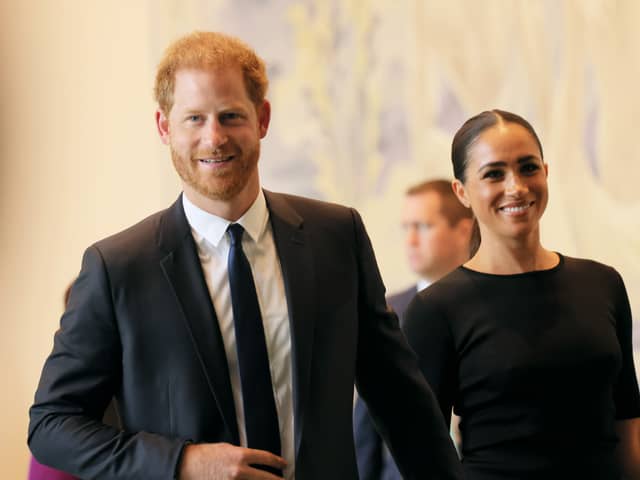 Prince Harry, Duke of Sussex and Meghan, Duchess of Sussex, have decided to give prince and princess titles to their children, Archie and Lilibet - Credit: Getty Images